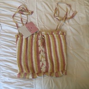 Smocked crop top